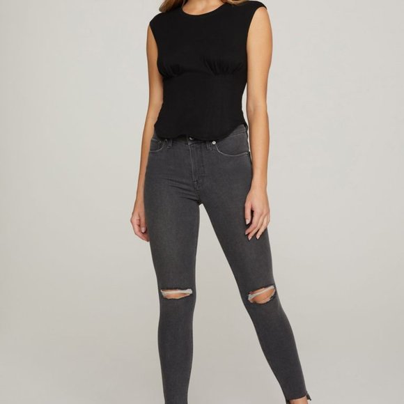 Joe's Jeans Denim - Anthropologie Joe's Woman's Grey distressed high rise skinny jeans